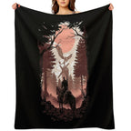 The Wild Hunt Easy Care Throw Blanket