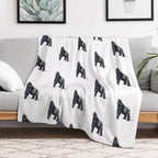 Gorilla Velvety-soft Throw Blanket