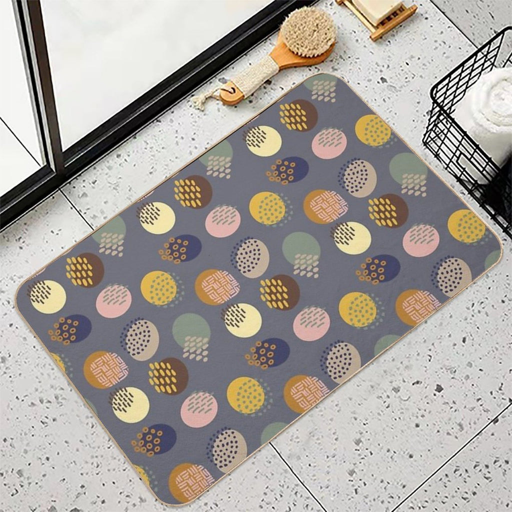 Modern Dot Pattern  Multi-Purpose Bath Mat