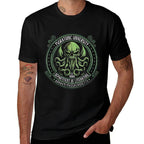 Miskatonic University Logo, Cosmic Horror Cthulhu  High-quality Stitching T-Shirt