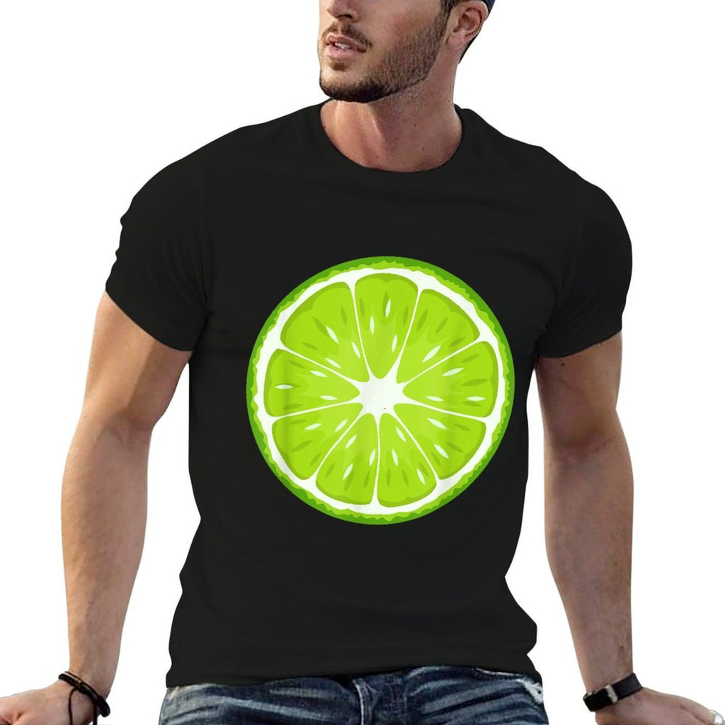 Lime Costume Fruit Halloween Lime Costume  Fade-proof Color T-Shirt
