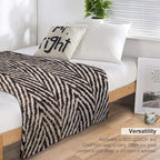 Black And White Pattern Easy Care Throw Blanket