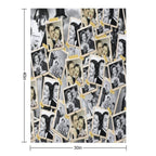 The Thin Man, Crime Thriller 30s, William Powell Myrna Loy Sustainable Throw Blanket