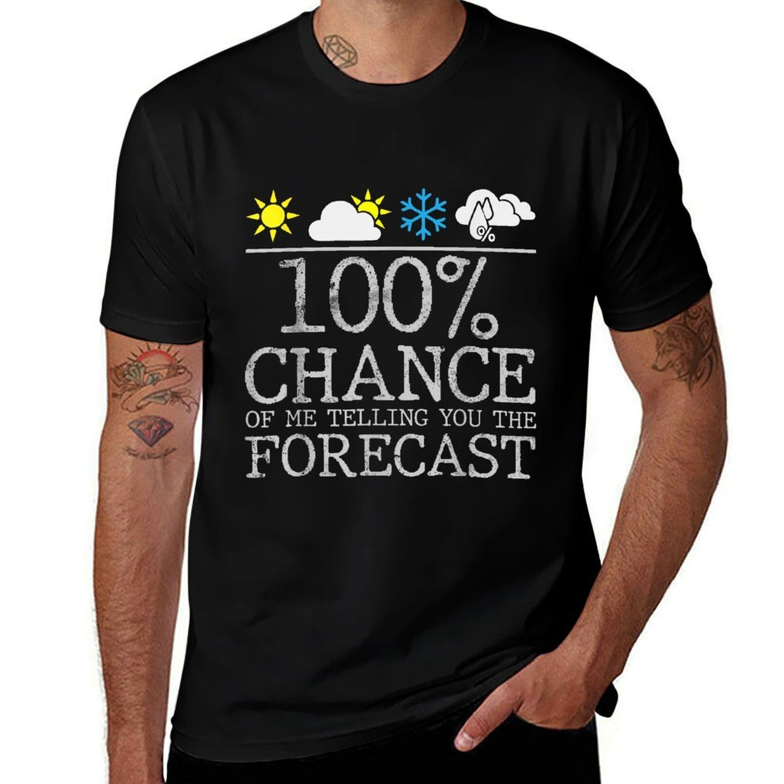 Weather Enthusiasts Cool Weatherman Meteorologist Men Women  High-quality Stitching T-Shirt