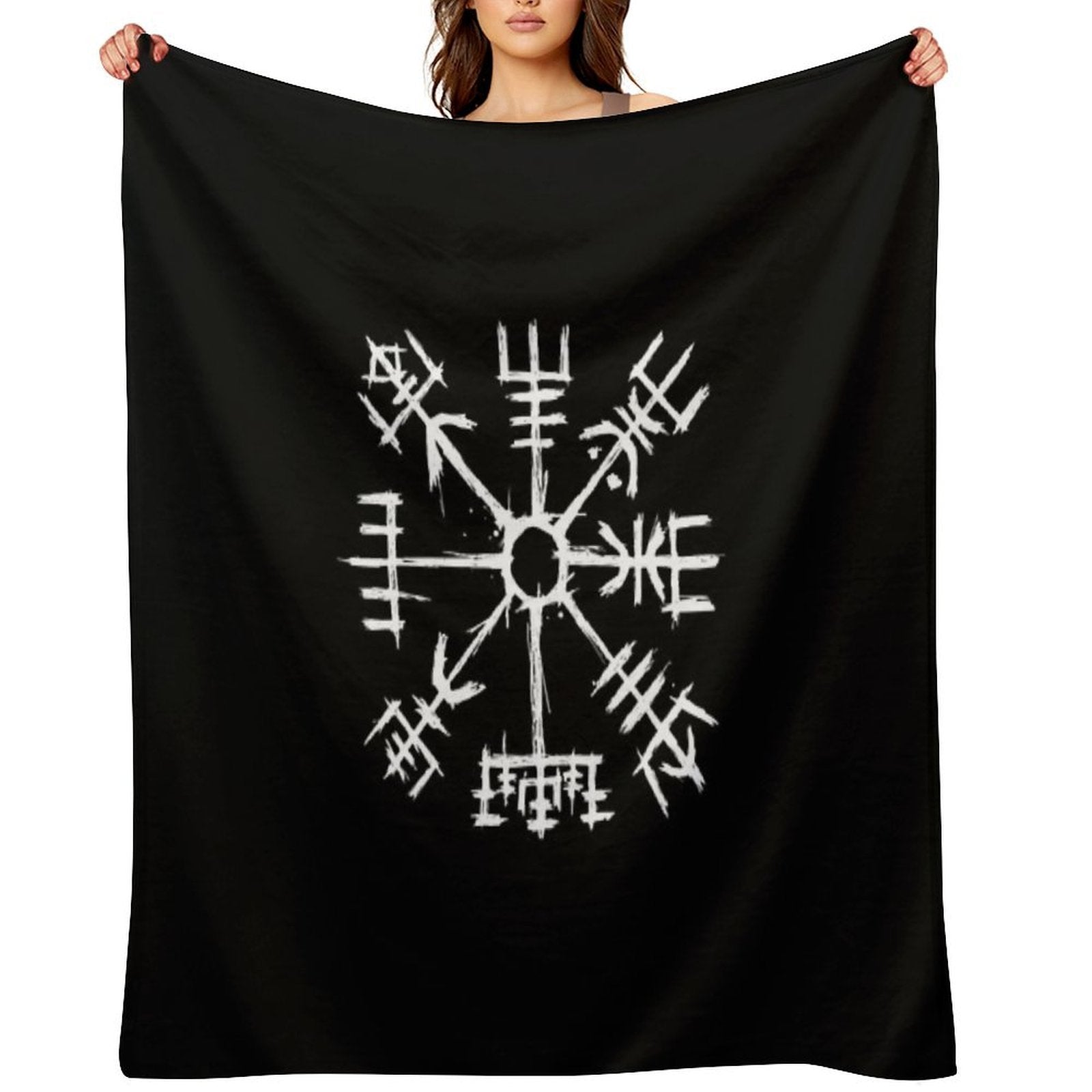 Viking Compass Vegvisir Lightweight Throw Blanket