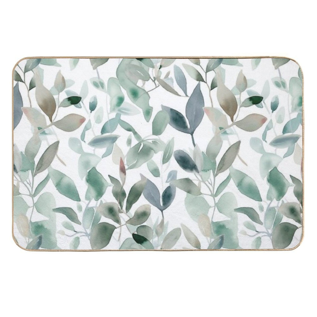 Beautiful Plants Pattern Art  Dirt-Trapping Bath Mat