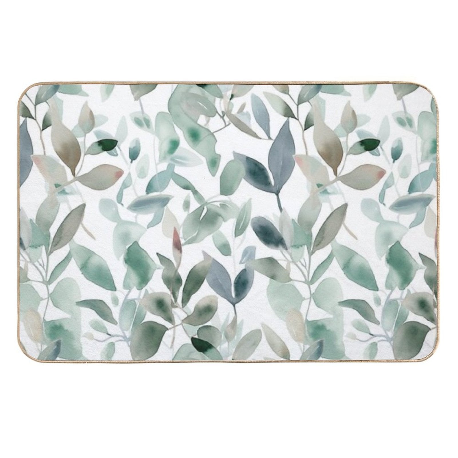 Beautiful Plants Pattern Art  Dirt-Trapping Bath Mat