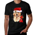 Golden Retriever T Dog Christmas Light Holiday Party  Vintage-inspired T-Shirt