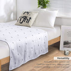 Grey Dots Versatility Throw Blanket