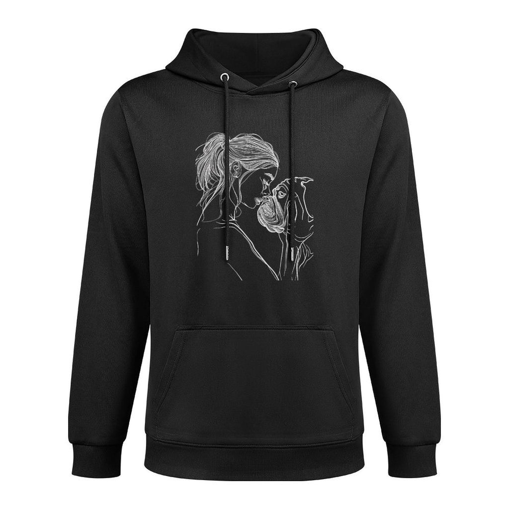 English Bulldog Mom Dog Art Mother&#39;s Day Shape Retention Hoodie