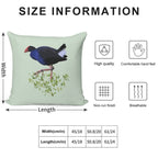 New Zealand Pukeko Soft Luxury Feel Throw Pillow