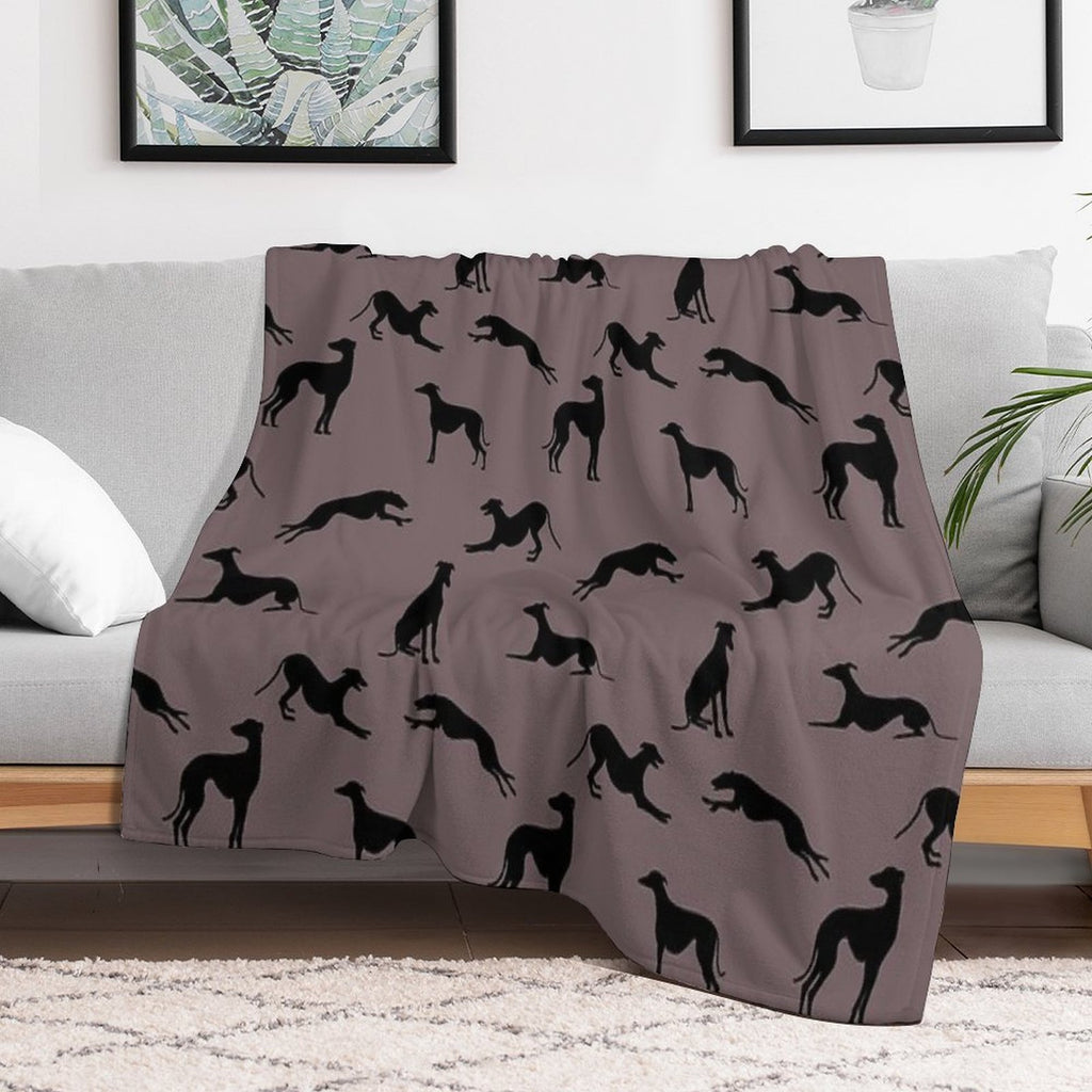 Greyt Greyhound Silhouettes - 776366 All-season Throw Blanket