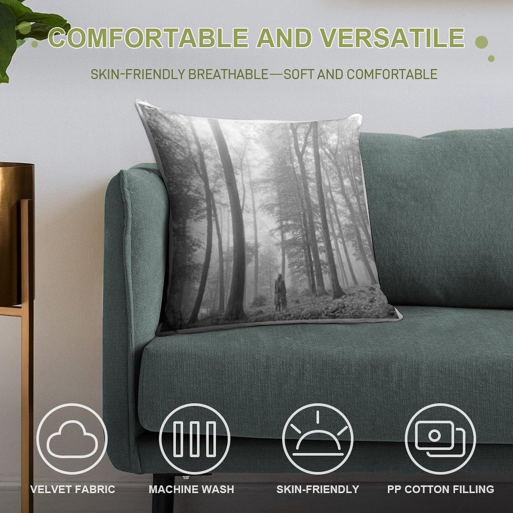 Folklore Soft High-Density Material Throw Pillow