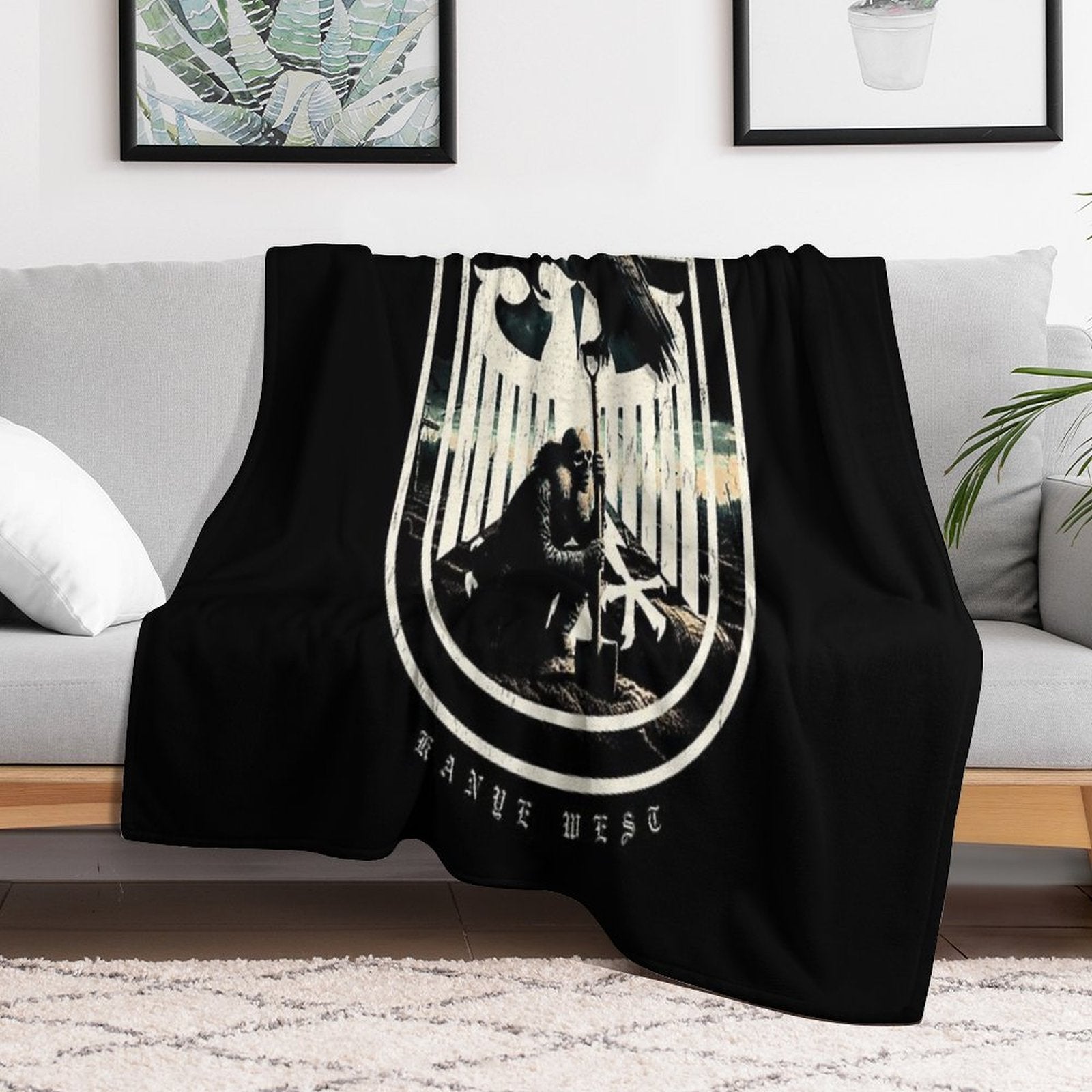 Design Vultures Kanye West Plush Throw Blanket