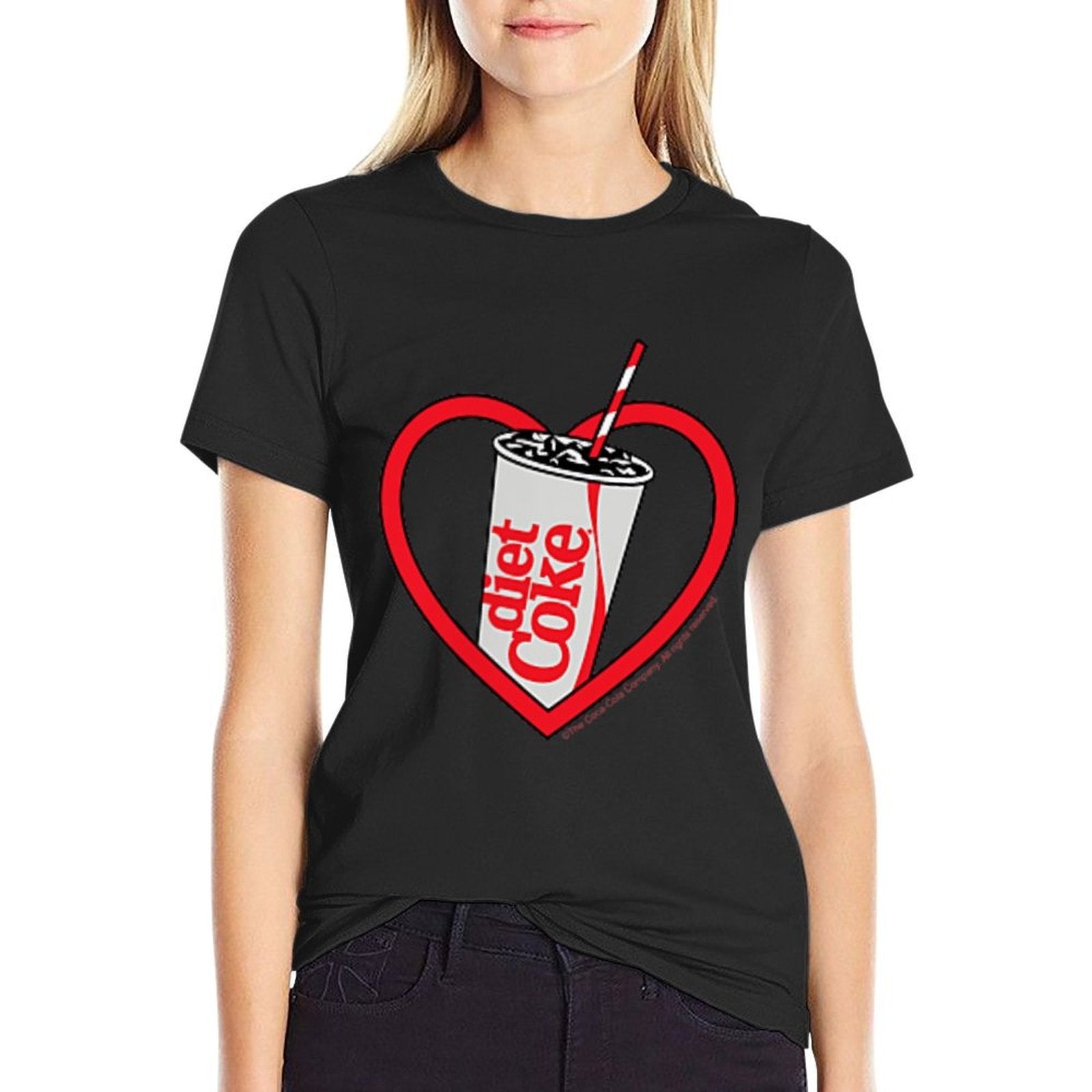 Coca-Cola - Diet Coke Heart  Wrinkle-resistant T-Shirt