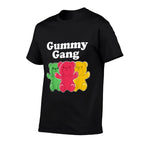 Miftees Kids Unisex Black Cotton 60 Polyester 40 Funny Gummy Bear  Moisture-wicking T-Shirt