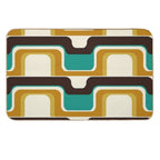 Mid-Century Modern Meets 1970s Teal  High-Traffic Bath Mat