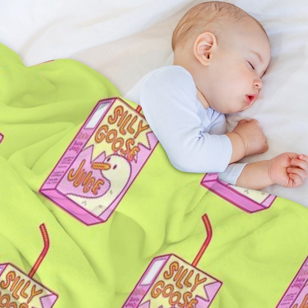 Silly Goose Juice Plush Throw Blanket
