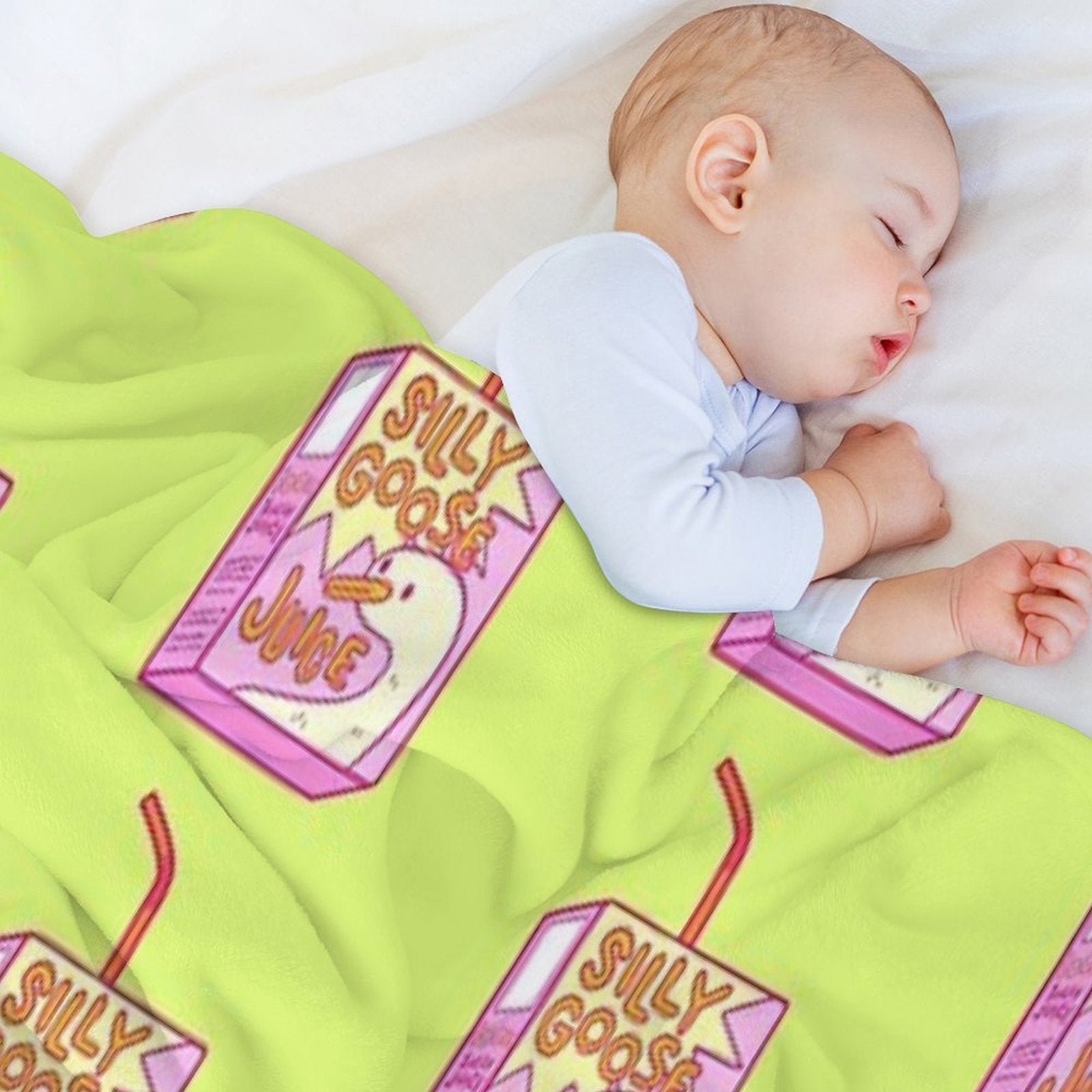 Silly Goose Juice Plush Throw Blanket