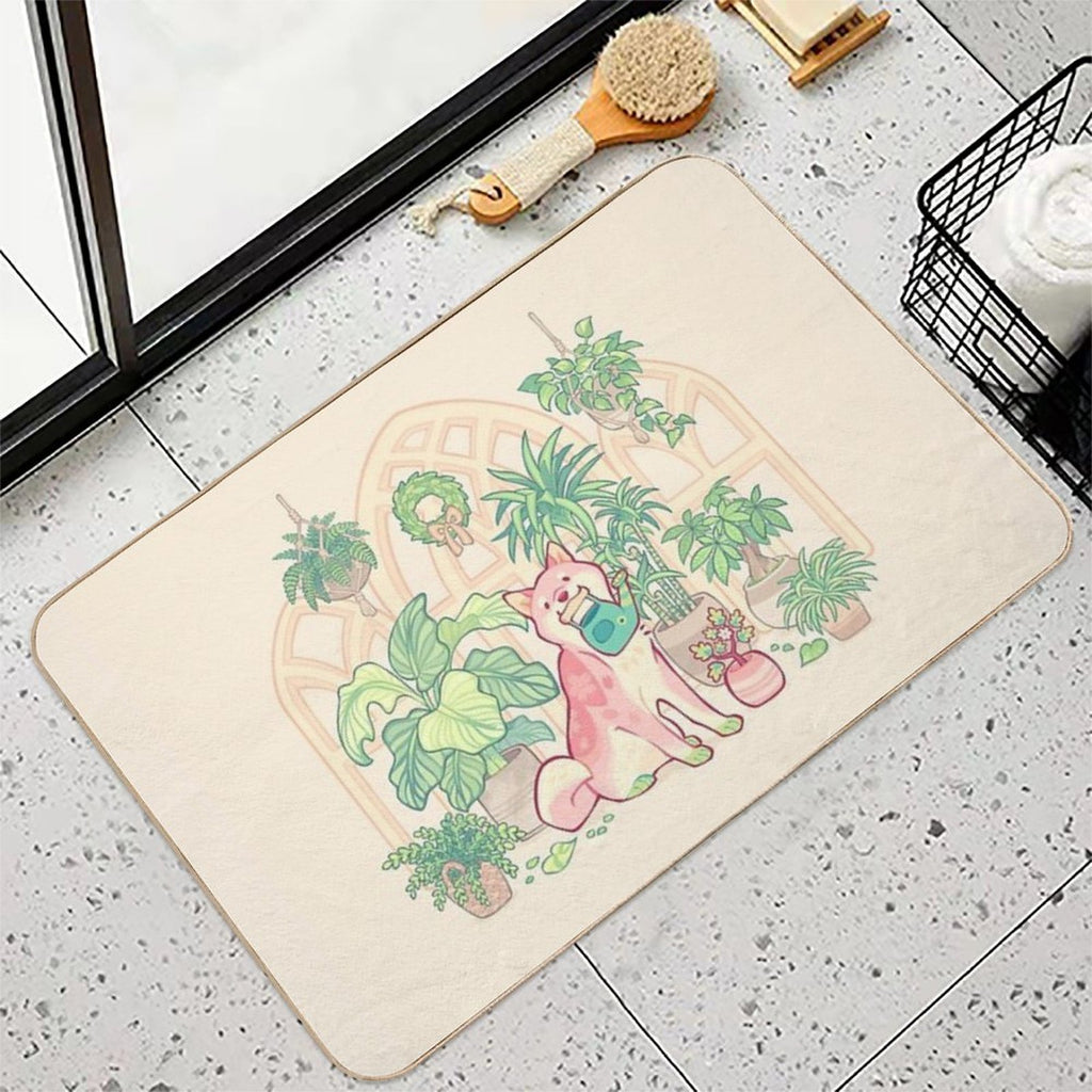 Green Thumb Shibakura  Dirt-Trapping Bath Mat