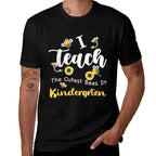 I Teach The Cutest Bees In Kindergarten Teachers Back To for Men Women Kids  Wrinkle-resistant T-Shirt