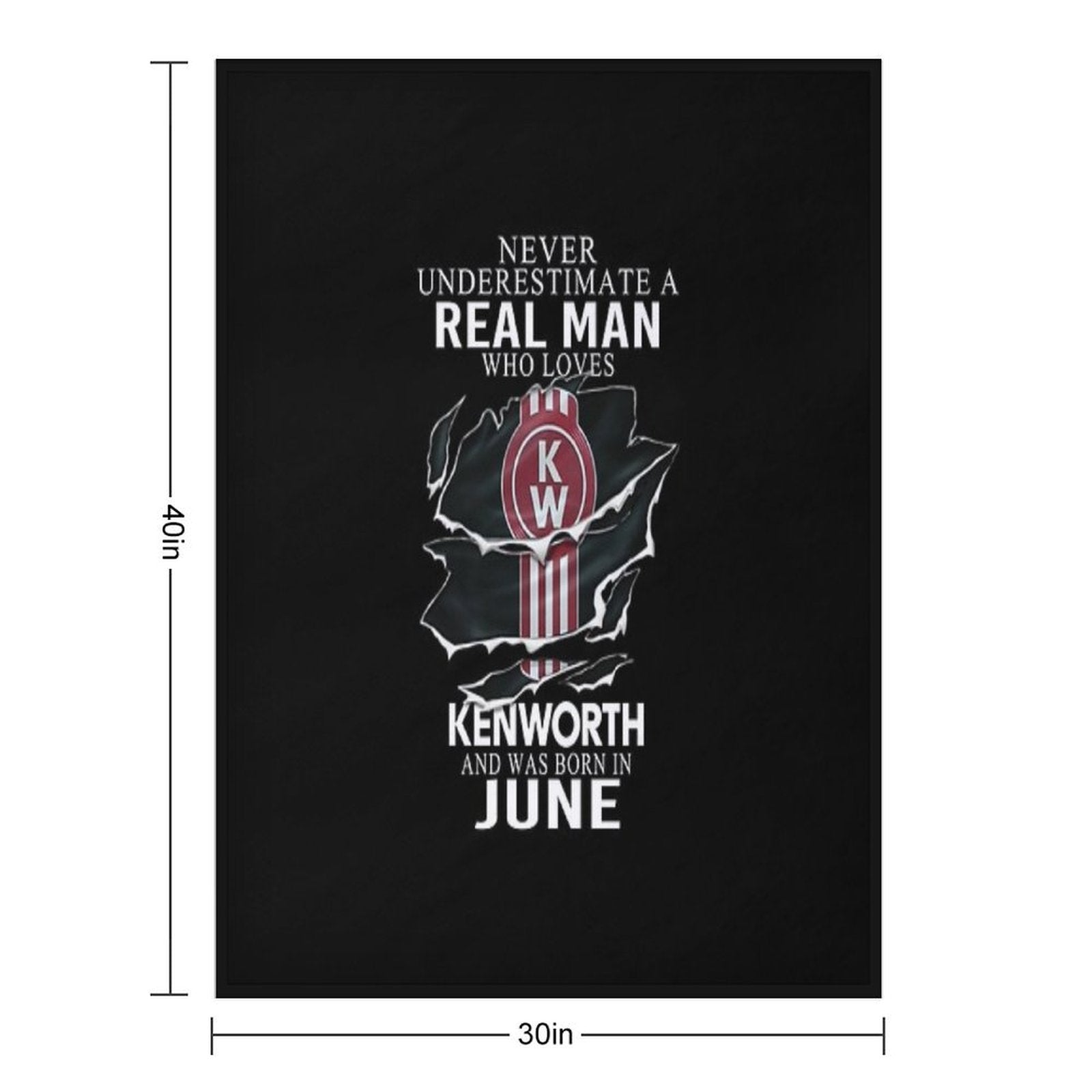Kenworth - June Machine-washable Throw Blanket