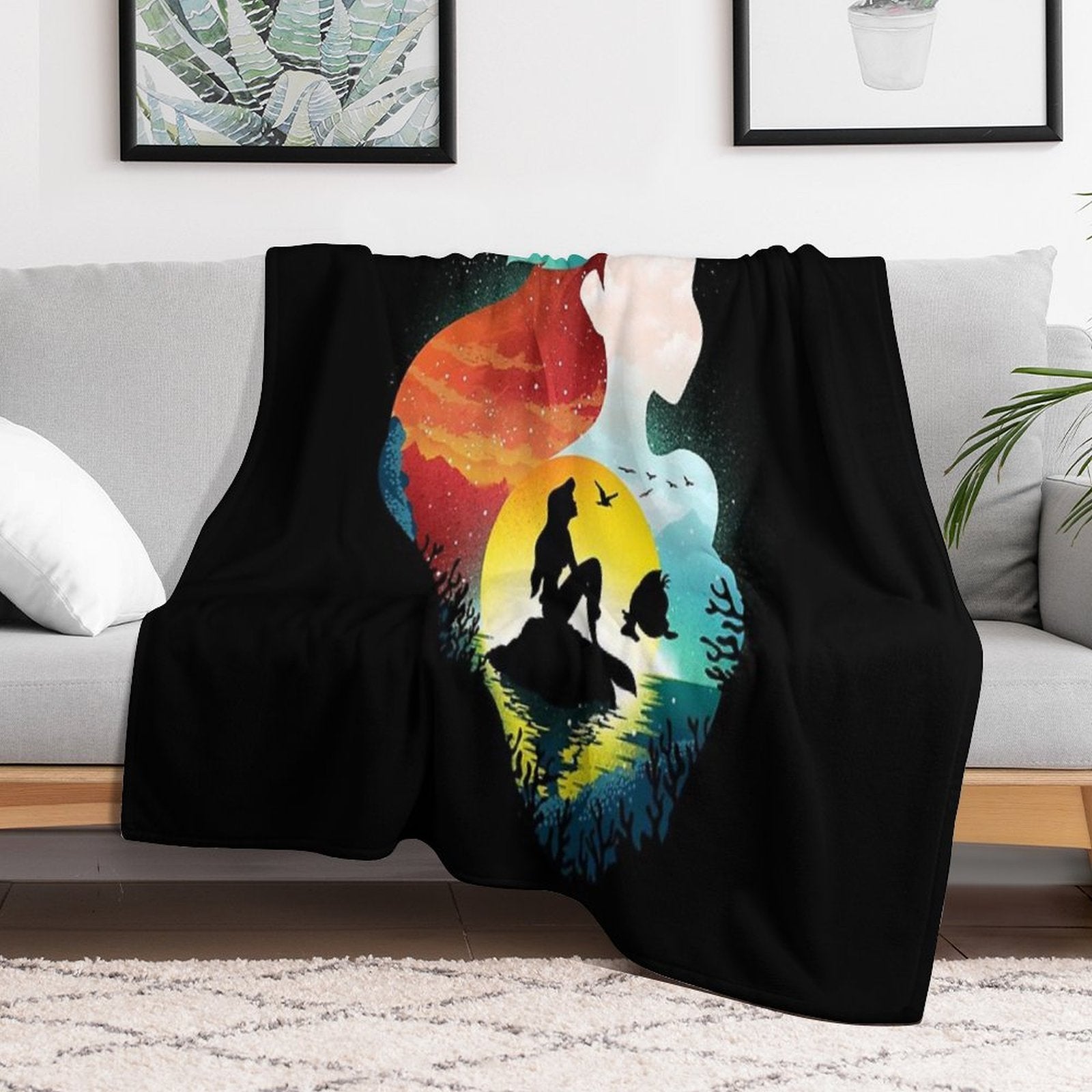 Under The Sea Plush Throw Blanket