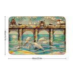 Dolphin Pier  Long-Lasting Bath Mat