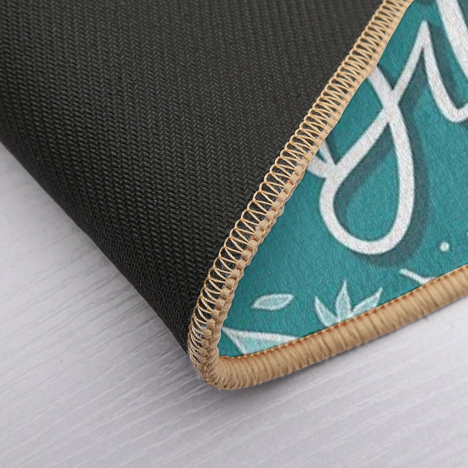 Bad Bitch—Teal  Fade-Resistant Bath Mat