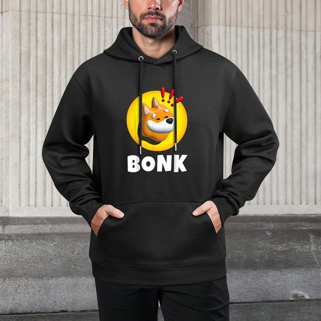 Bonk Meme Coin Bonk Cryptocurrency Layering Staple Hoodie