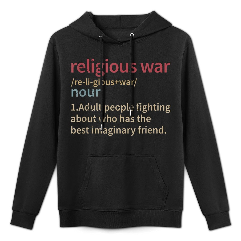Vintage Religious War Definition Anti-religious Activist Versatile Streetwear Hoodie