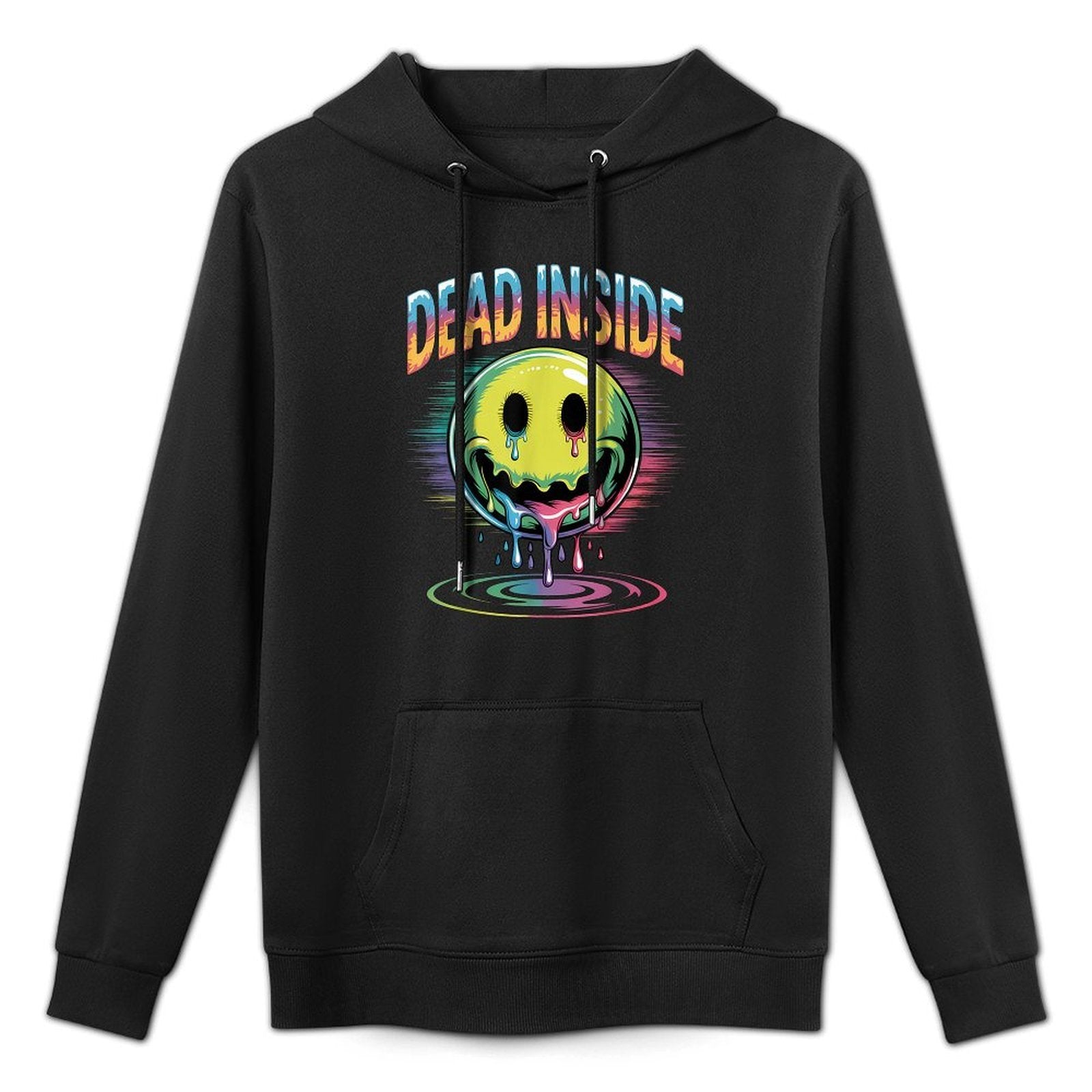 Funny Trippy Dead Inside Quote Sarcasm Meme Gothic Versatile Streetwear Hoodie