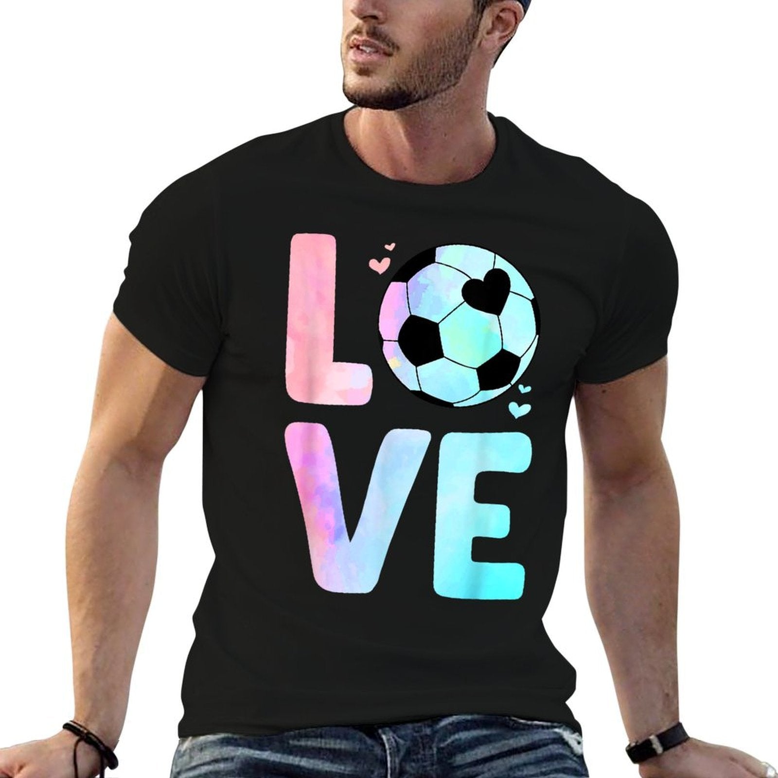 Cool Soccer Art For Women Girls Toddler Themed Soccer Player  Relaxed-fit T-Shirt