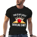 Funny LUCKY BOWLING Team Vintage Retro Gift  Soft T-Shirt