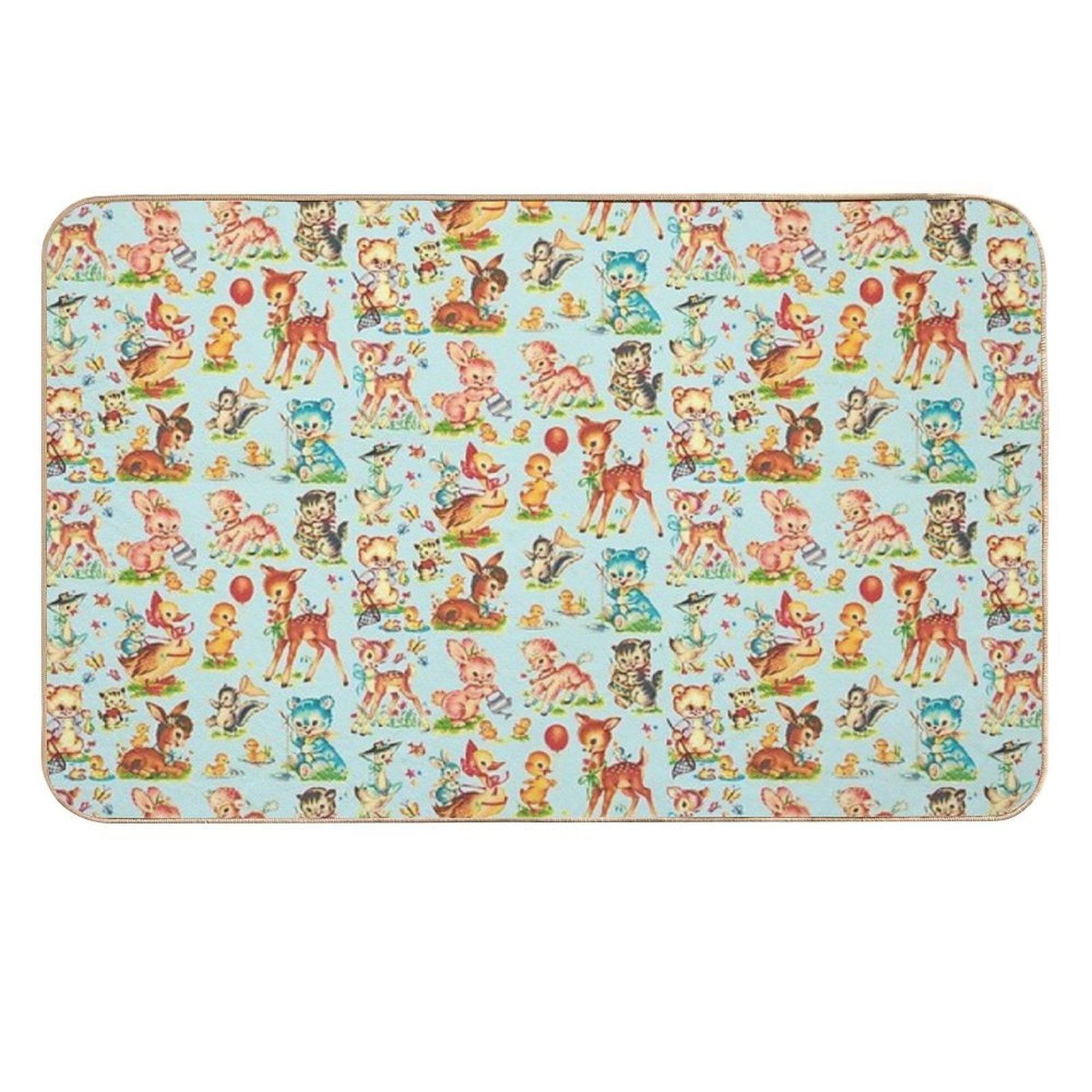 Kitsch Baby Animals  Rapid-Drying Bath Mat