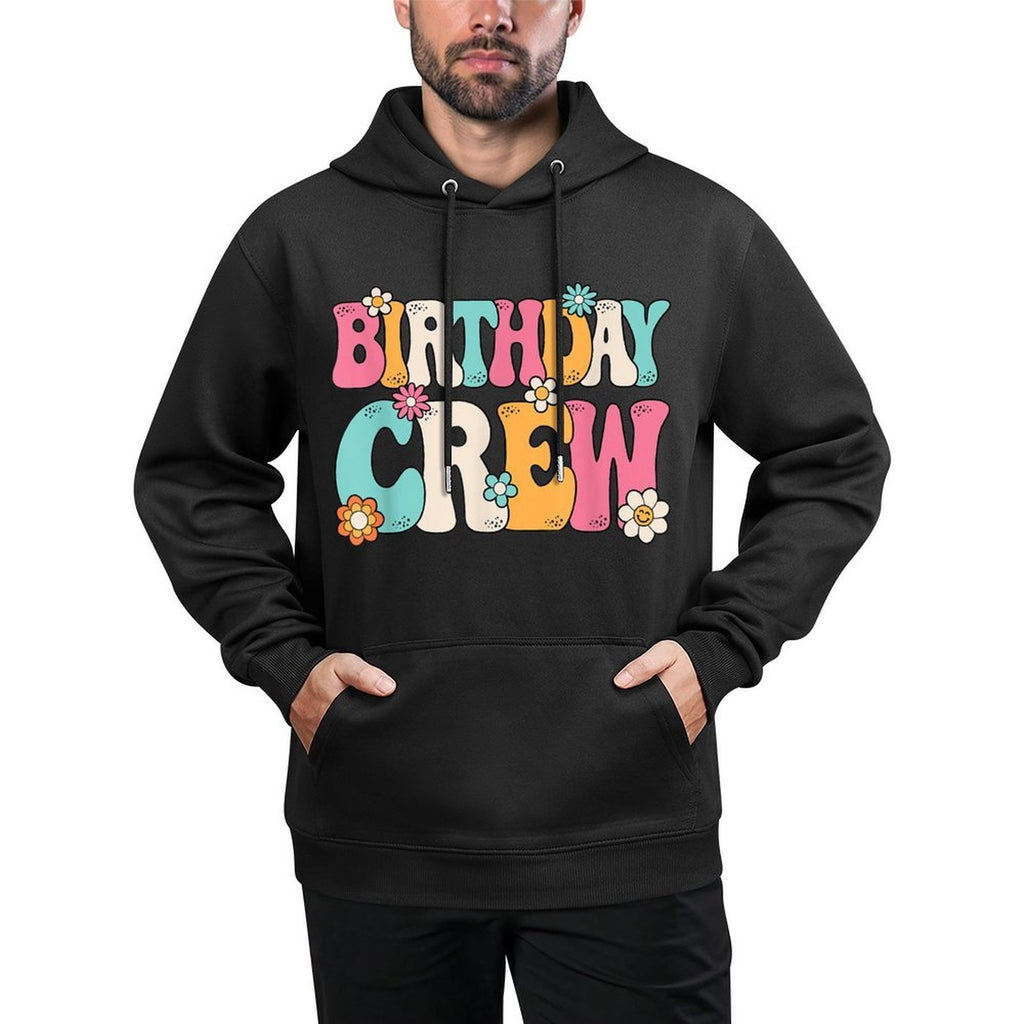 Groovy Birthday Crew Men Women Boys Girlsns Kids Easy Care Hoodie