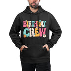Groovy Birthday Crew Men Women Boys Girlsns Kids Easy Care Hoodie
