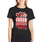 Cheer Grandma Of A Cheerleader Grandmother  Heathered Texture T-Shirt