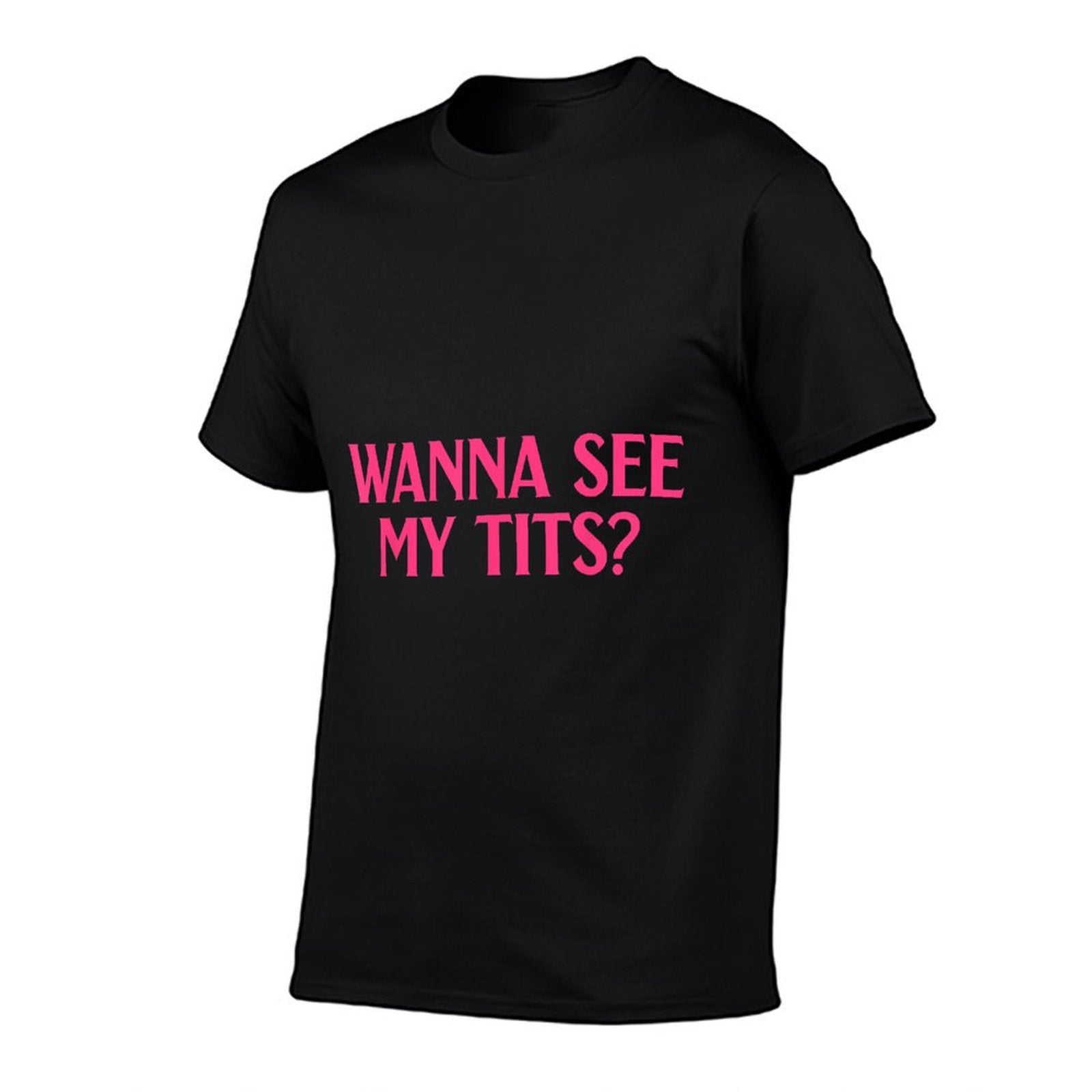 Wanna See My Tits Funny Apparel  Oversized Silhouette T-Shirt