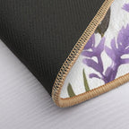 Lavender And Rosemary Watercolor  Pet-Safe Bath Mat