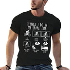 Things I Do In My Spare Time Mountain Bike Funny Biking  Moisture-wicking T-Shirt