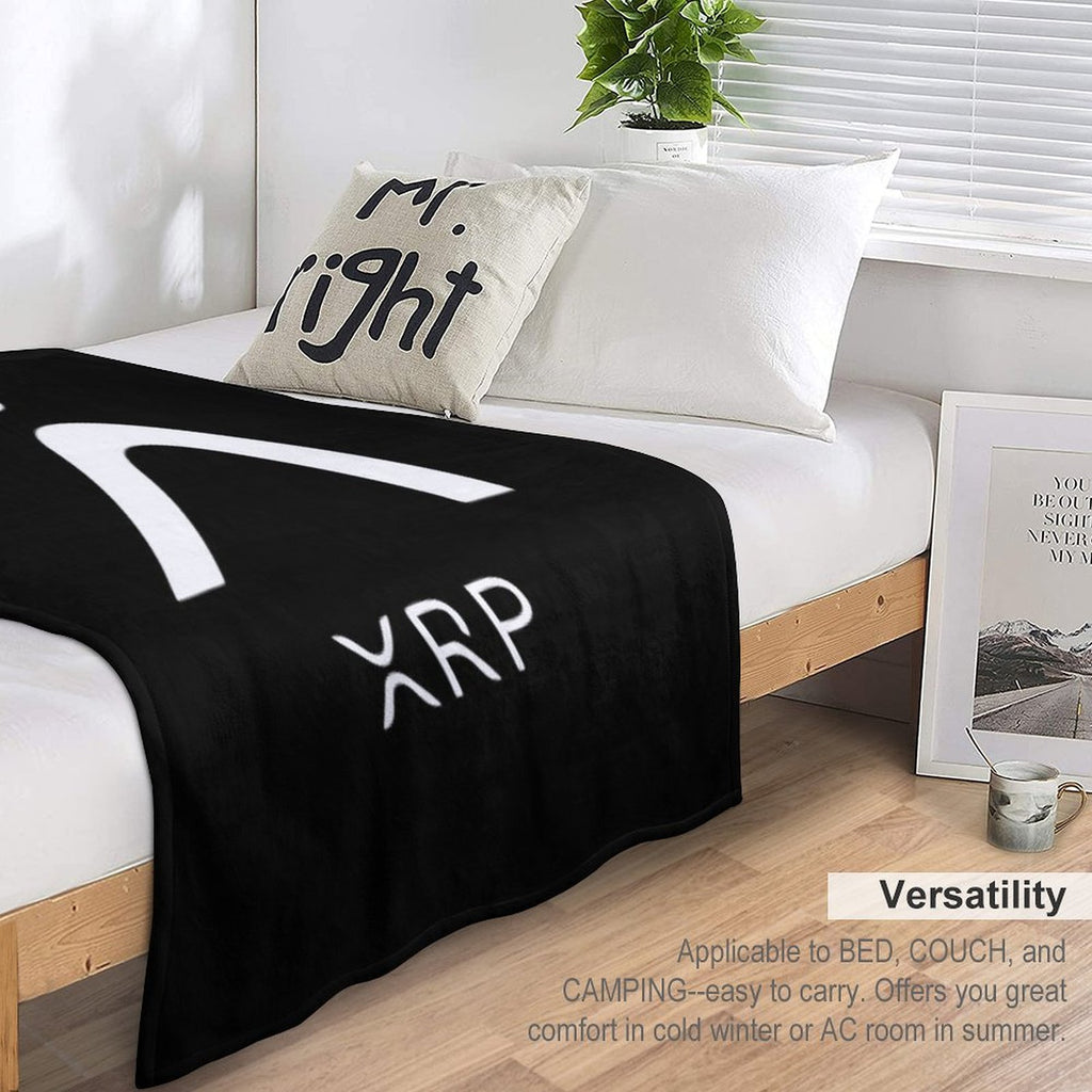 XRP RIPPLE NEW LOGO Machine-washable Throw Blanket