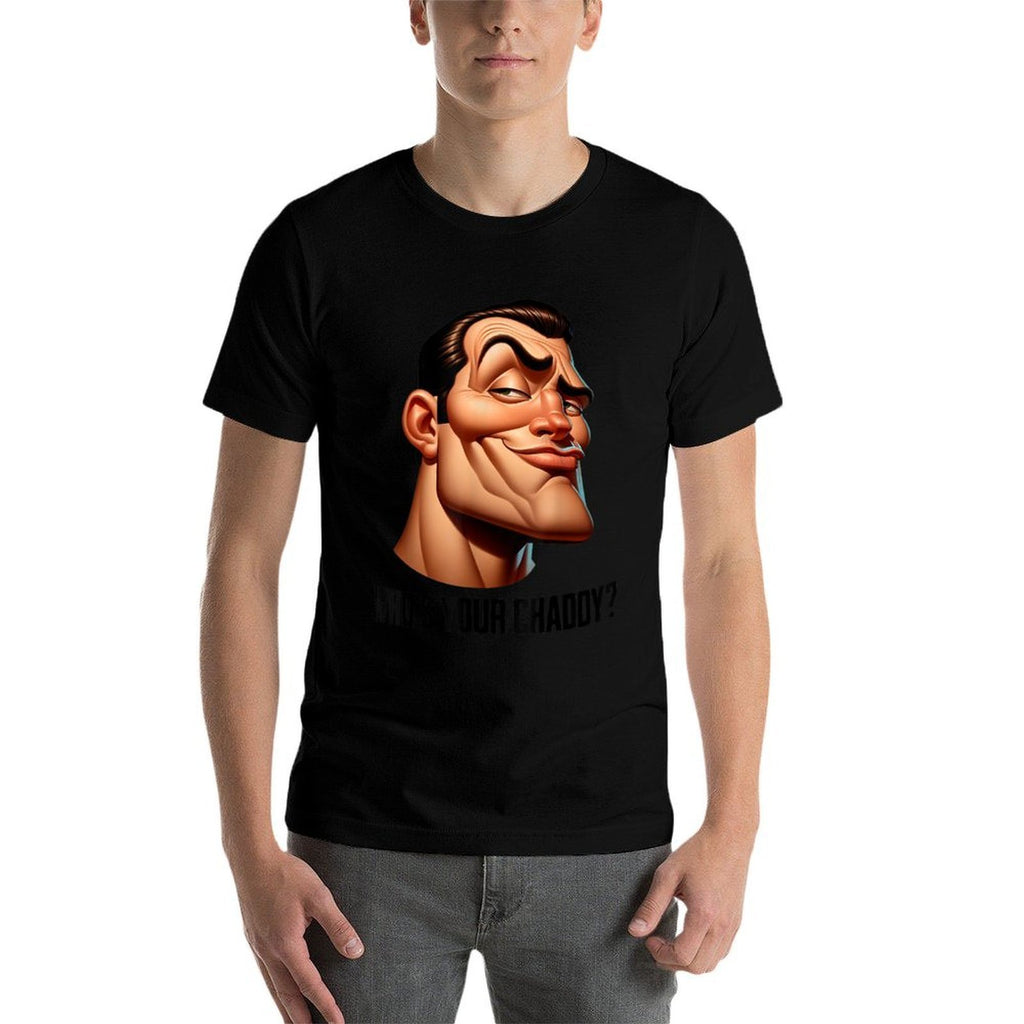 FUNNY WHOS YOUR CHADDY CHAD FACE Meme  Polyester Blend T-Shirt