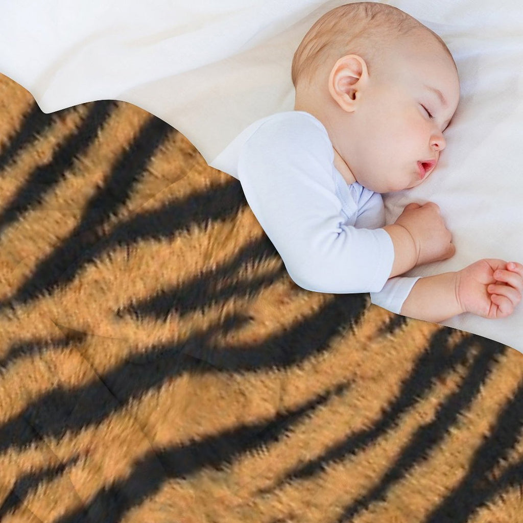 Tiger Stripe Cover Plush Throw Blanket