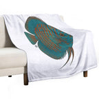 Discus Fish Japanese Style - Amazon Fish All-season Throw Blanket