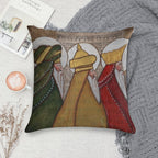 The Magi; Three Kings; Three Wise Men Soft Shrink-Resistant Throw Pillow