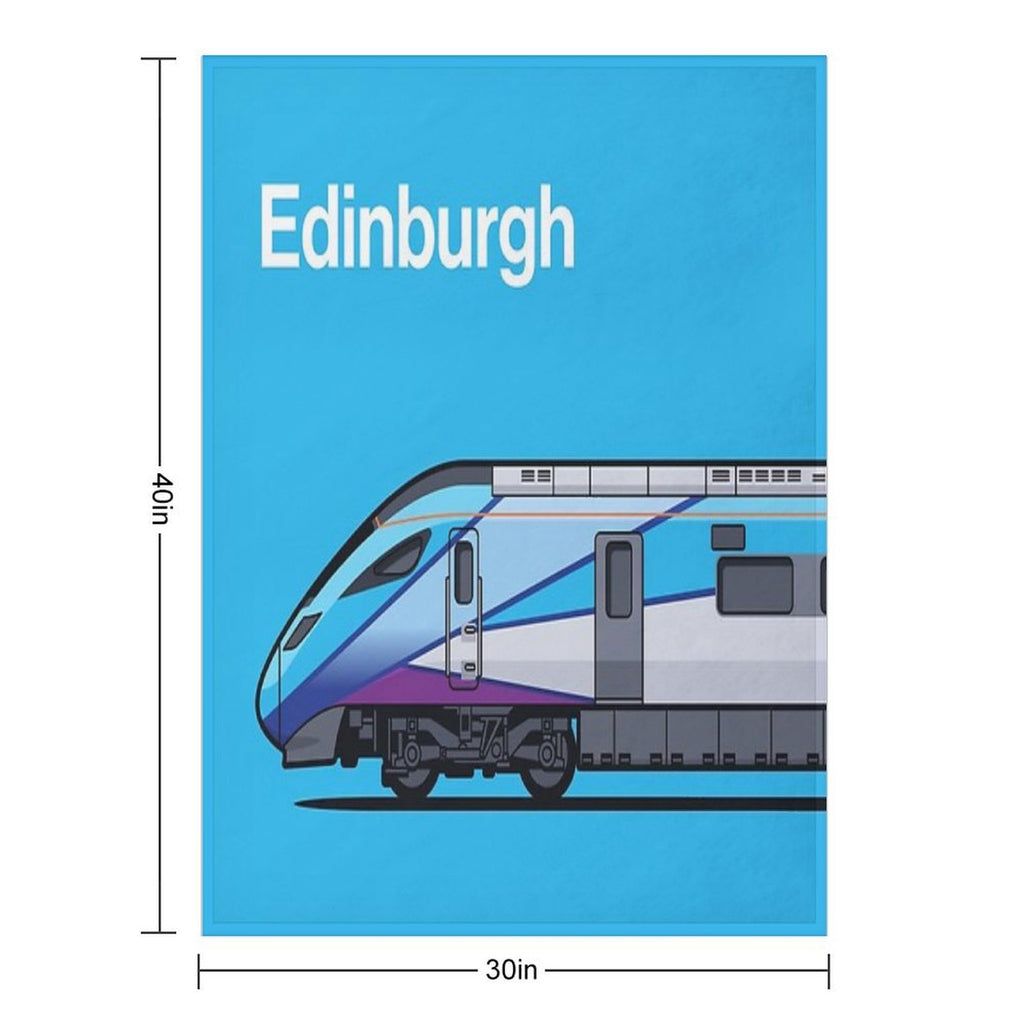 Edinburgh Class 802 World Train Side Scotland UK Compact Throw Blanket