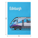 Edinburgh Class 802 World Train Side Scotland UK Compact Throw Blanket