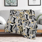The Thin Man, Crime Thriller 30s, William Powell Myrna Loy Sustainable Throw Blanket