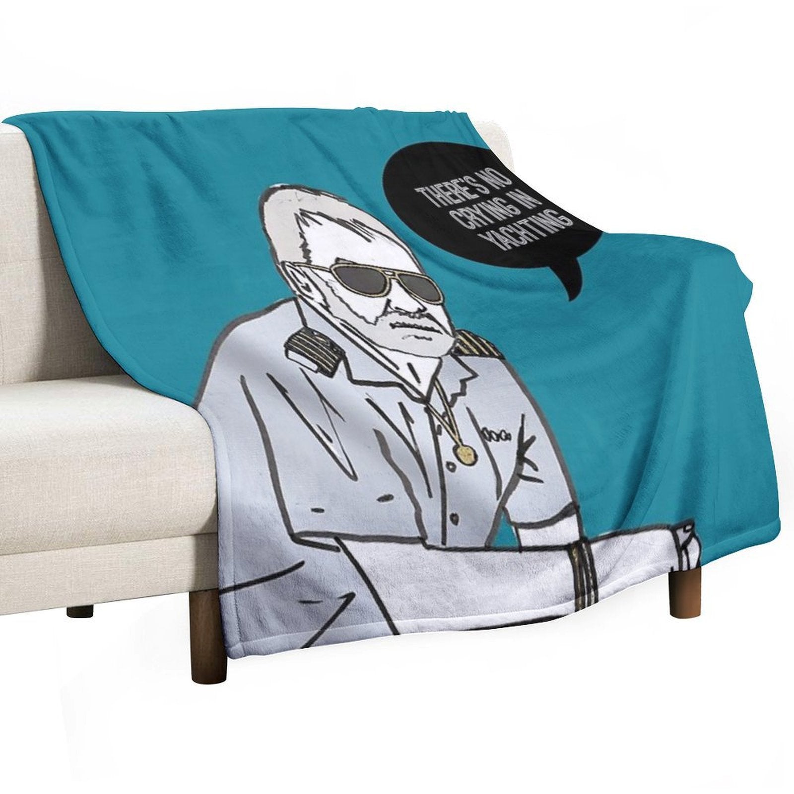 No Crying in Yachting Quick-dry Throw Blanket